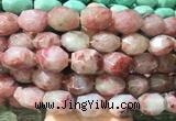 NGBS355 15 inches 13*18mm - 15*20mm faceted nuggets rhodonite beads wholesale