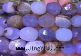 NGBS47 15 inches 12*16 - 13*18mm faceted nuggets blue chalcedony beads