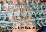 NGBS71 15 inches 13*18mm - 15*20mm faceted freeform blue crystal beads