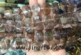 NGBS75 15 inches 13*18mm - 15*20mm faceted freeform quartz beads