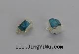 NGC1245 10*12mm - 14*15mm freefrom druzy agate connectors wholesale