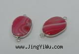 NGC126 13*18mm - 15*20mm freeform agate connectors wholesale