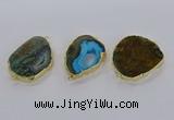 NGC1713 30*40mm - 40*45mm freeform opal gemstone connectors