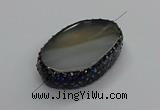 NGC1772 35*55mm - 40*60mm oval agate connectors wholesale