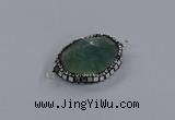 NGC1805 20*25mm - 25*30mm faceted freeform fluorite connectors