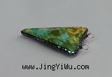 NGC1837 30*35mm - 30*40mm triangle agate connectors wholesale