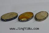 NGC1878 30*50mm - 30*55mm oval fossil coral connectors