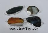 NGC188 18*35mm - 25*40mm freeform druzy agate connectors
