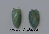 NGC5146 16*35mm - 18*40mm arrowhead amazonite connectors