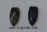 NGC5150 16*35mm - 18*40mm arrowhead labradorite connectors