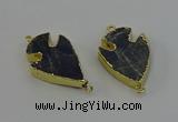 NGC5388 20*35mm - 25*40mm arrowhead labradorite connectors