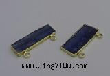 NGC5665 12*38mm - 15*35mm rectangle blue kyanite connectors