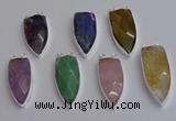 NGC5735 15*35mm - 16*45mm arrowhead mixed gemstone connectors