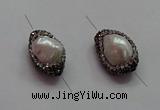 NGC7500 13*22mm - 15*24mm nuggets pearl connectors wholesale