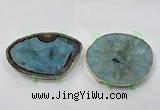 NGC906 60*70mm - 75*85mm freeform druzy agate connectors