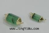NGC991 8*20mm – 12*25mm faceted nuggets fluorite connectors