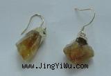 NGE08 13*18mm - 15*20mm nuggets citrine gemstone earrings wholesale