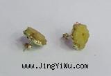 NGE139 12*14mm - 15*18mm freeform druzy agate gemstone earrings