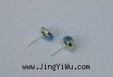 NGE163 4*6mm – 5*8mm freeform turquoise gemstone earrings