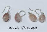 NGE413 10*14mm teardrop moonstone earrings wholesale