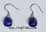NGE426 10*10mm teardrop lapis lazuli earrings wholesale