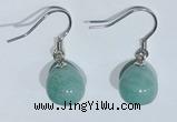 NGE427 10*10mm teardrop amazonite earrings wholesale