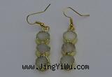 NGE5040 10*30mm - 10*32mm druzy agate gemstone earrings wholesale