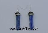 NGE5100 10*35mm - 15*45mm freeform blue kyanite earrings