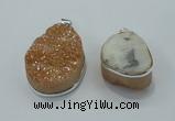 NGP1001 25*35mm - 35*45mm freeform druzy agate beads pendant