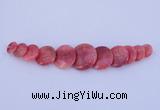 NGP129 Dyed rhodochrosite gemstone pendants set jewelry wholesale