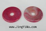 NGP1371 7*50mm - 8*55mm donut agate gemstone pendants