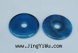 NGP1374 7*50mm - 8*55mm donut agate gemstone pendants