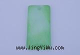 NGP138 2pcs 30*40mm rectangle dyed white jade gemstone pendants