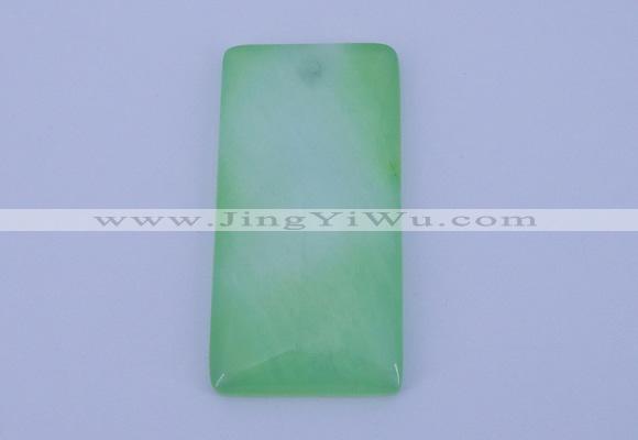 NGP138 2pcs 30*40mm rectangle dyed white jade gemstone pendants