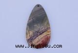 NGP144 2pcs 30*60mm teardrop picasso jasper gemstone pendants