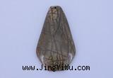 NGP145 2pcs 34*60mm fashion picasso jasper gemstone pendants