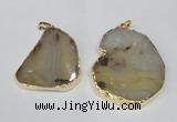 NGP1480 35*45mm - 45*55mm freeform montana agate pedants