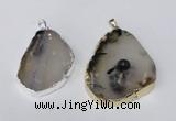 NGP1481 35*45mm - 45*55mm freeform montana agate pendants