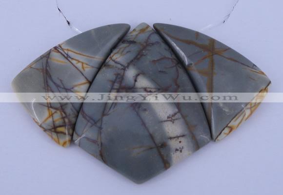 NGP16 Picasso jasper gemstone pendants set jewelry wholesale