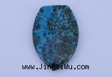 NGP162 2pcs 30*45mm fashion dyed chrysocolla gemstone pendants