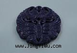 NGP1635 64*64mm Carved dyed natural hetian jade pendants wholesale