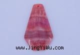 NGP166 2pcs 35*60mm dyed rhodochrosite gemstone pendants