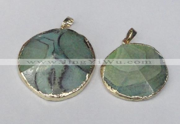 NGP1691 30*35mm - 35*40mm freeform agate gemstone pendants