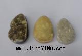 NGP1700 25*35mm - 28*40mm freeform druzy agate gemstone pendants