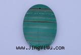 NGP176 2pcs 35*40mm oval synthetic malachite gemstone pendants