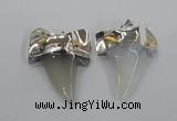 NGP1776 35*45mm - 38*55mm teeth-shaped agate gemstone pendants