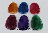 NGP1869 40*52mm - 40*58mm freeform agate gemstone pendants