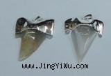 NGP1888 35*45mm - 38*55mm teeth-shaped agate gemstone pendants