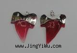 NGP1890 35*45mm - 38*55mm teeth-shaped agate gemstone pendants