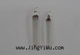 NGP1896 6*50mm - 8*60mm stick white crystal gemstone pendants